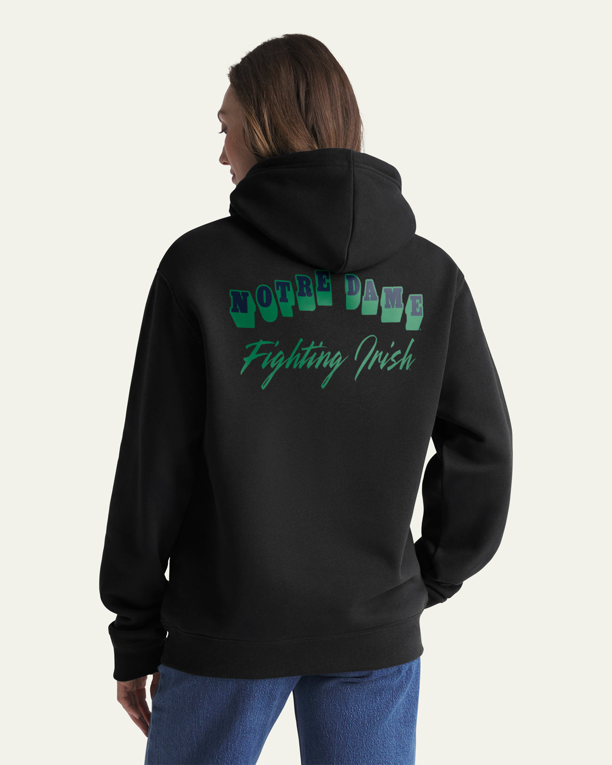 47-brand-everyday-hood-notre-dame-hoodie-schwarz-herren image 3