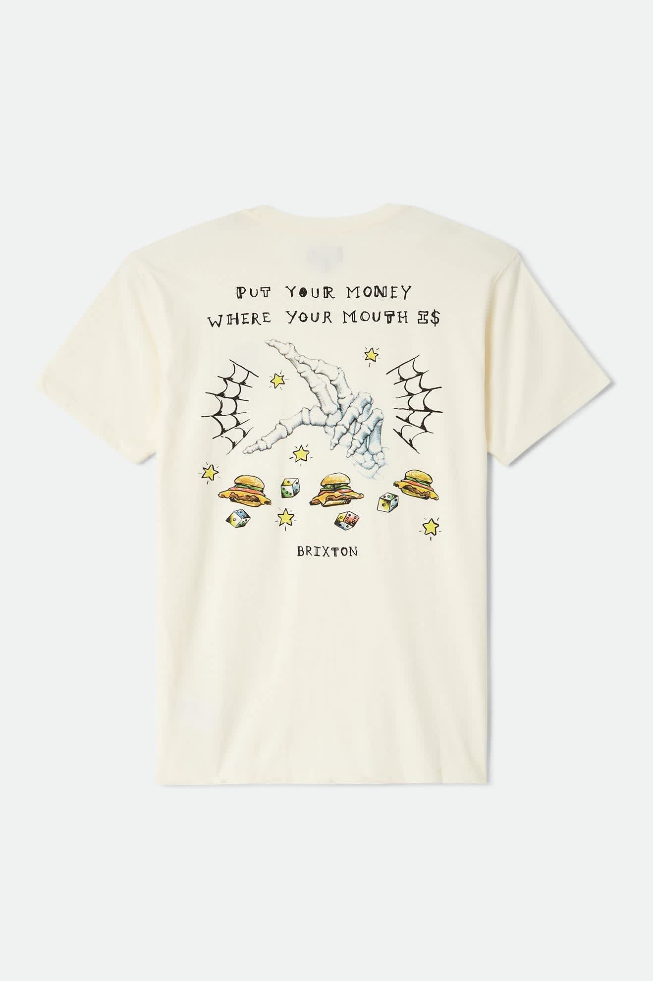 brixton-burger-she-wrote-standard-t-shirt-natural-grafik image 5