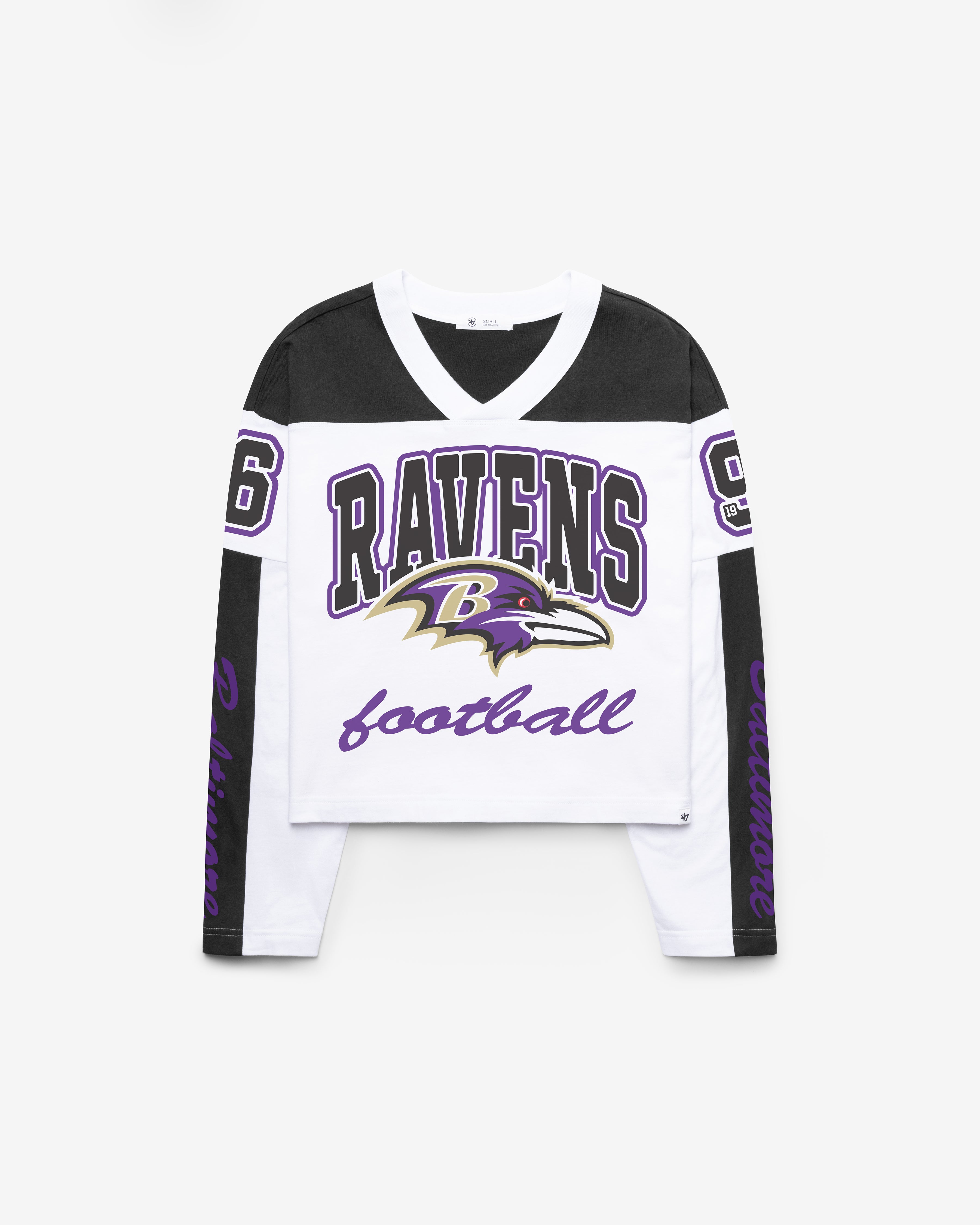 47-brand-metro-jersey-baltimore-ravens-t-shirt-wei-damen image 1