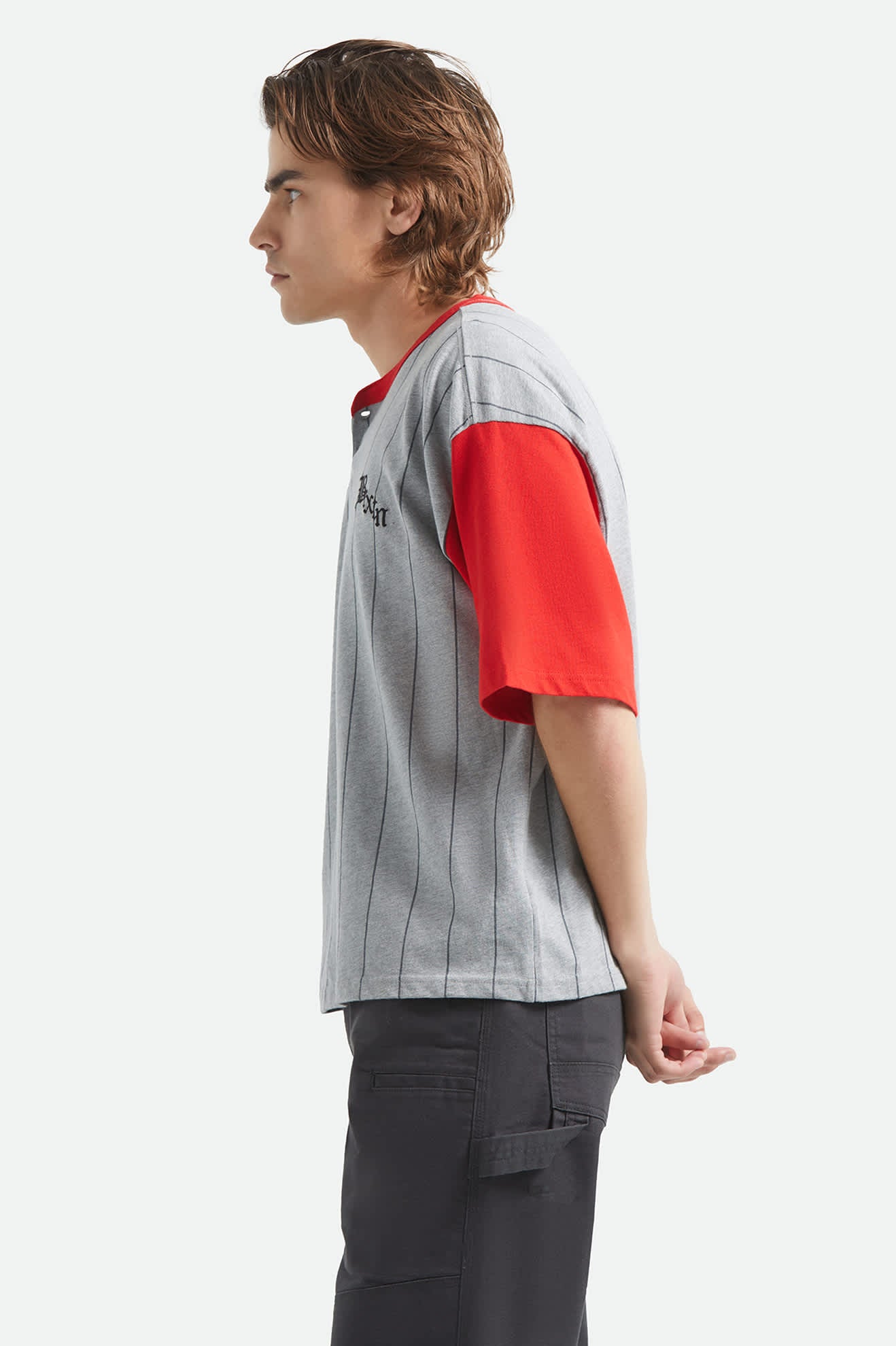 brixton-boxy-baseball-t-shirt-heather-grey-adrenaline-baumwolle image 3