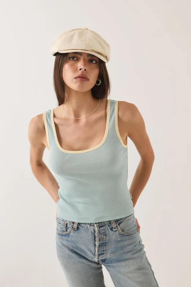 brixton-ringer-organic-a-tank-top-sea-grass image 1