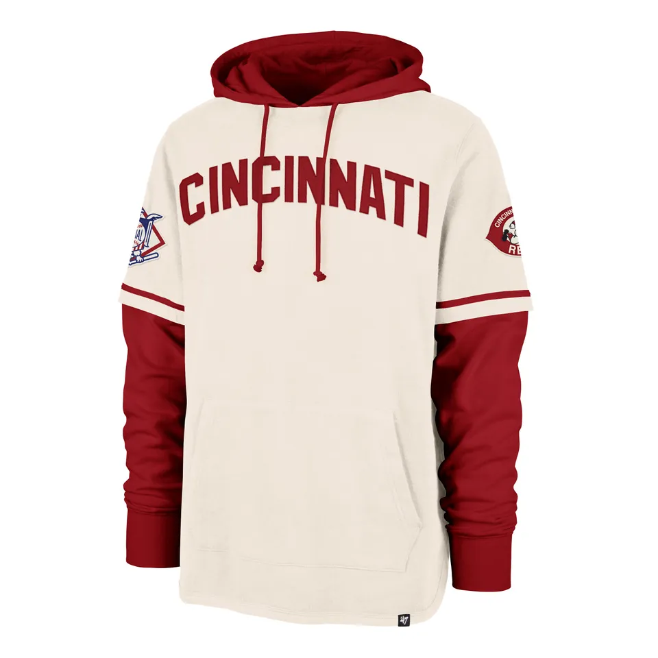 47-shortstop-cincinnati-reds-trifecta-hoodie-cream image 1
