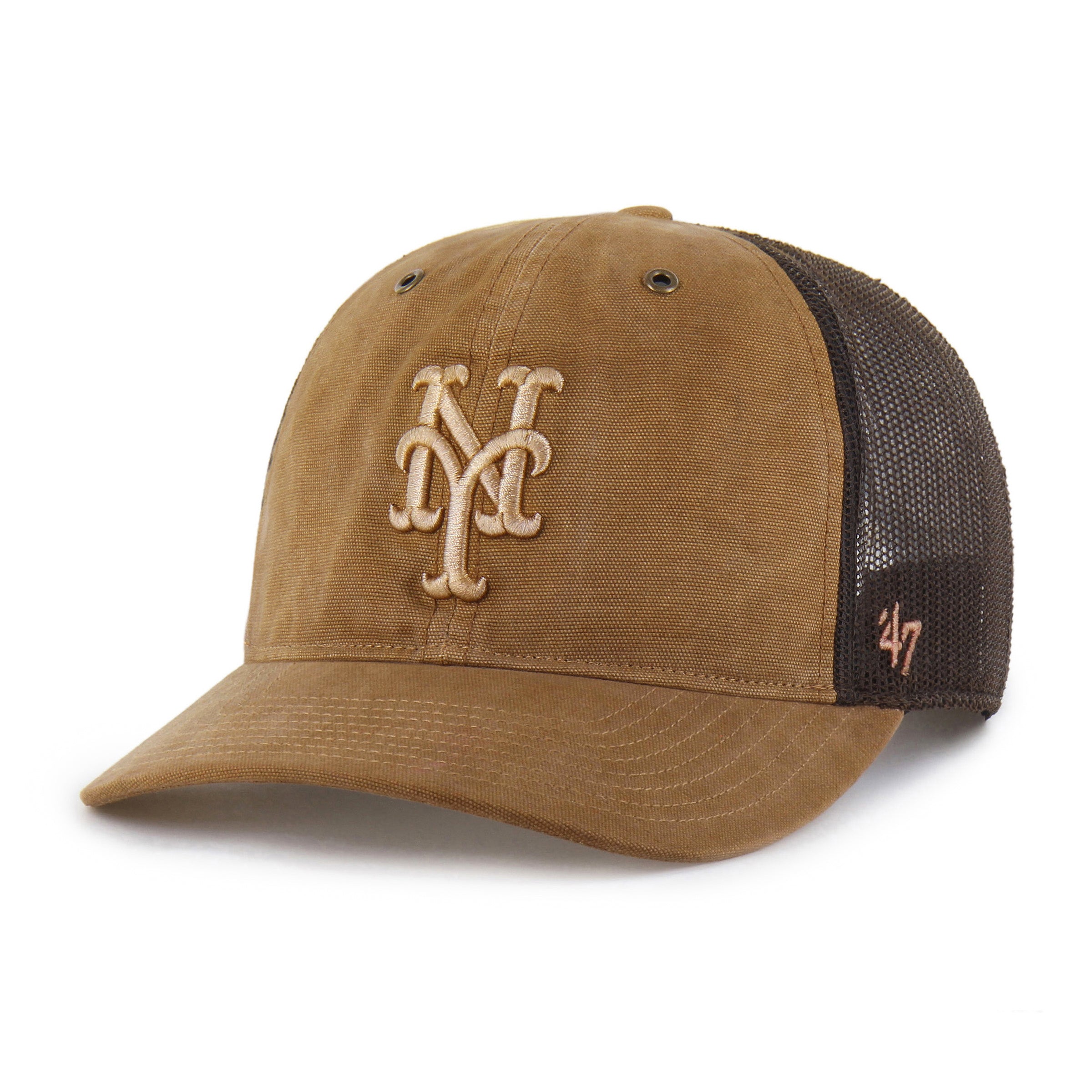 47-brand-47-trucker-new-york-mets-cap-braun-snapback image 4
