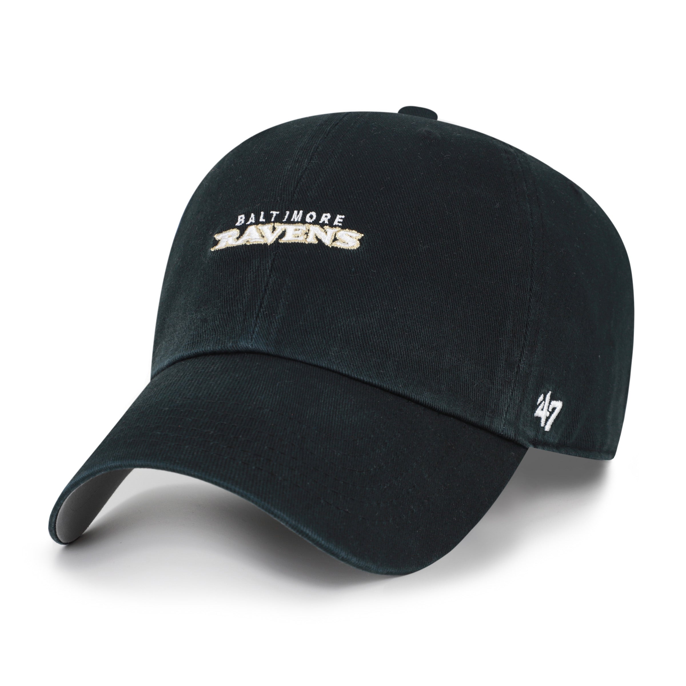 47-brand-47-clean-up-script-cap-baltimore-ravens-schwarz image 1