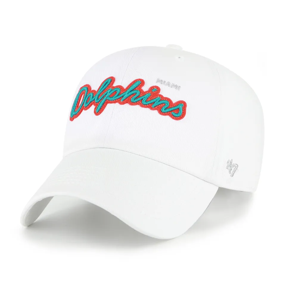 47-brand-clean-up-dolphins-trendy-script-cap-wei-damen image 1