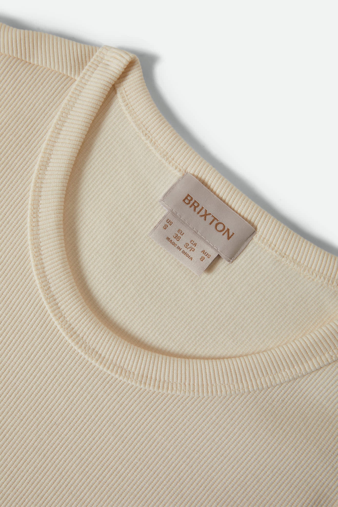 brixton-ribbed-cinch-mini-dress-off-white-ripp-baumwolle image 8