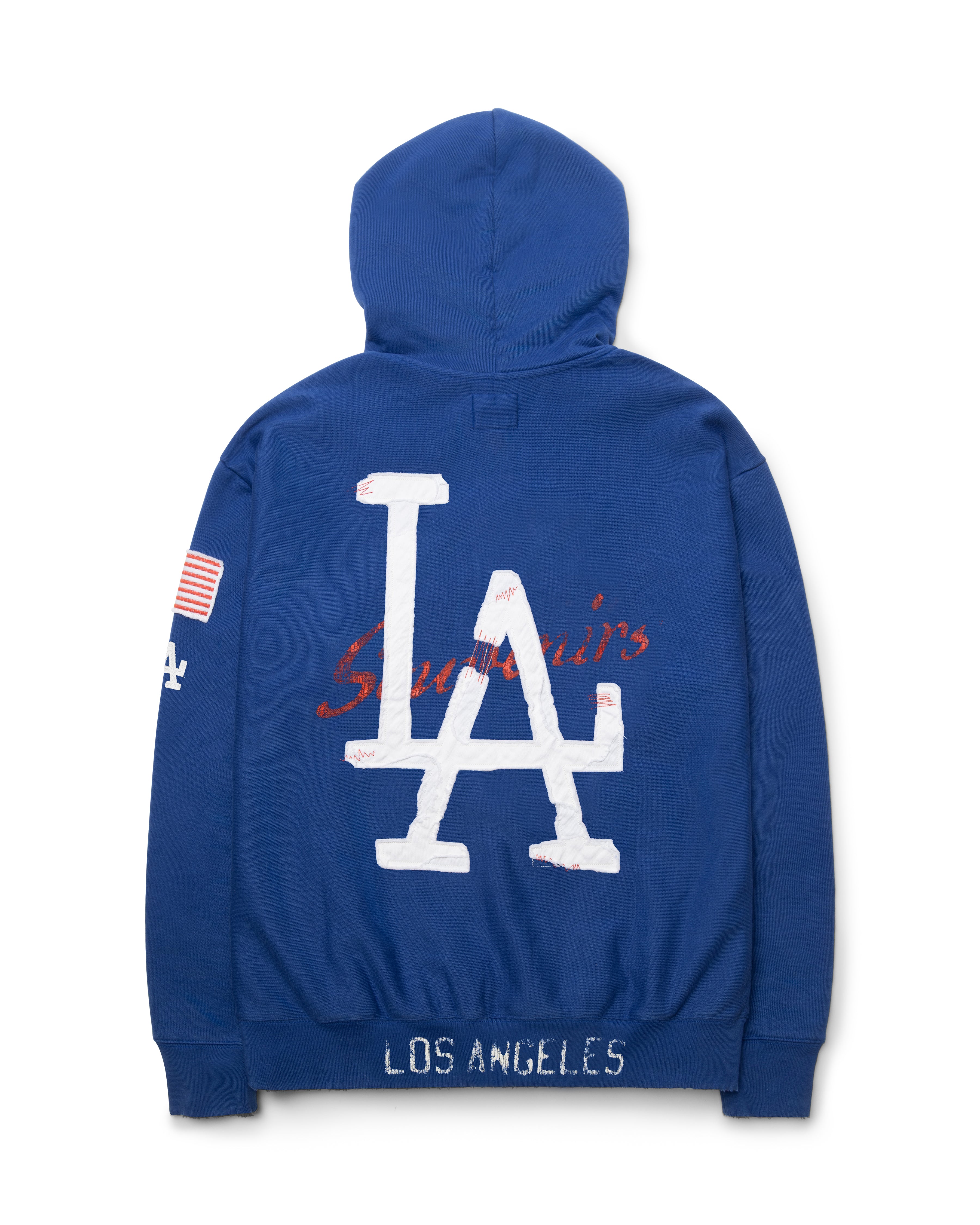 47-brand-headline-dodgers-first-nine-full-zip-hoodie-royal image 3
