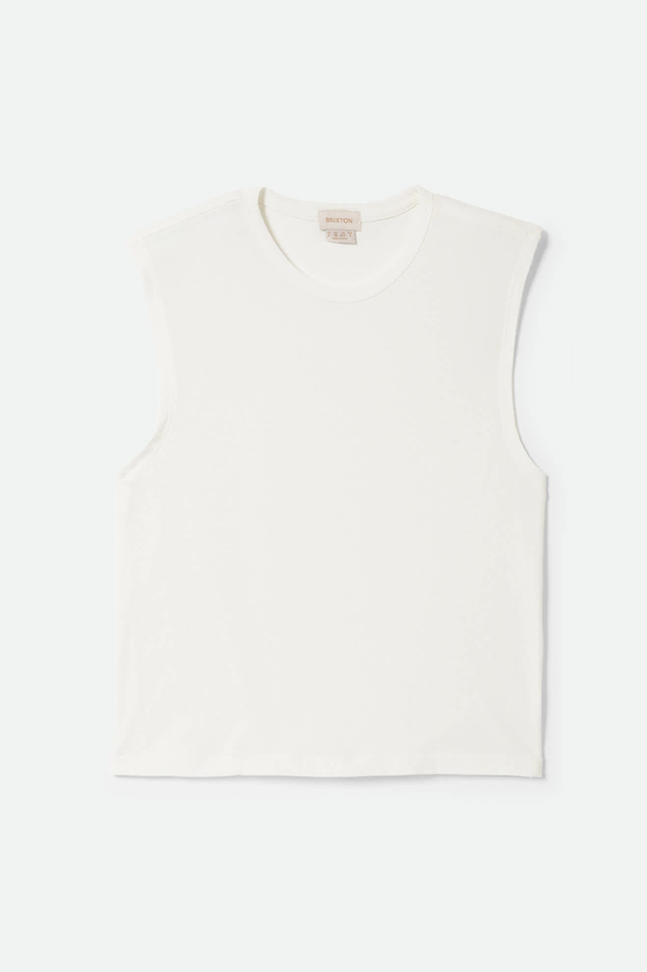 brixton-carefree-organic-muscle-tank-off-white-bio-baumwolle image 1