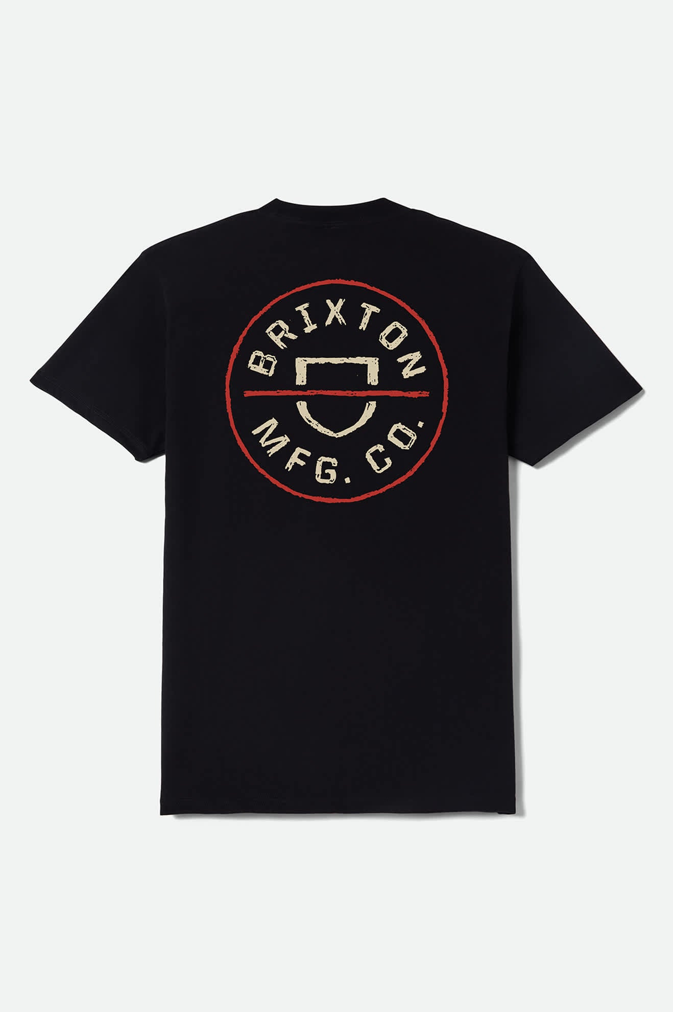brixton-crest-ii-t-shirt-black-ivory-brick-red image 2