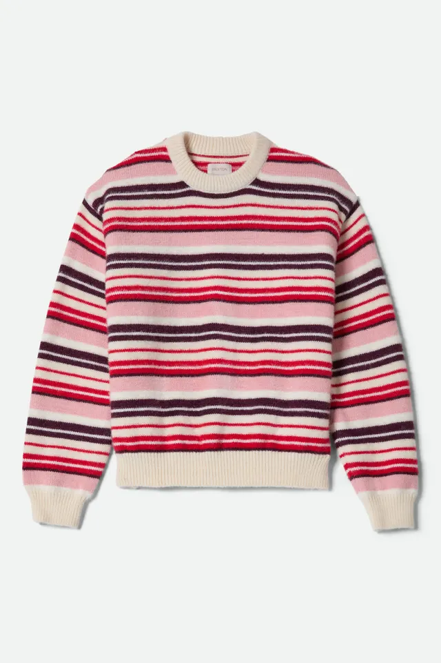 brixton-cozy-crew-sweater-multi-stripe-strickpullover image 1