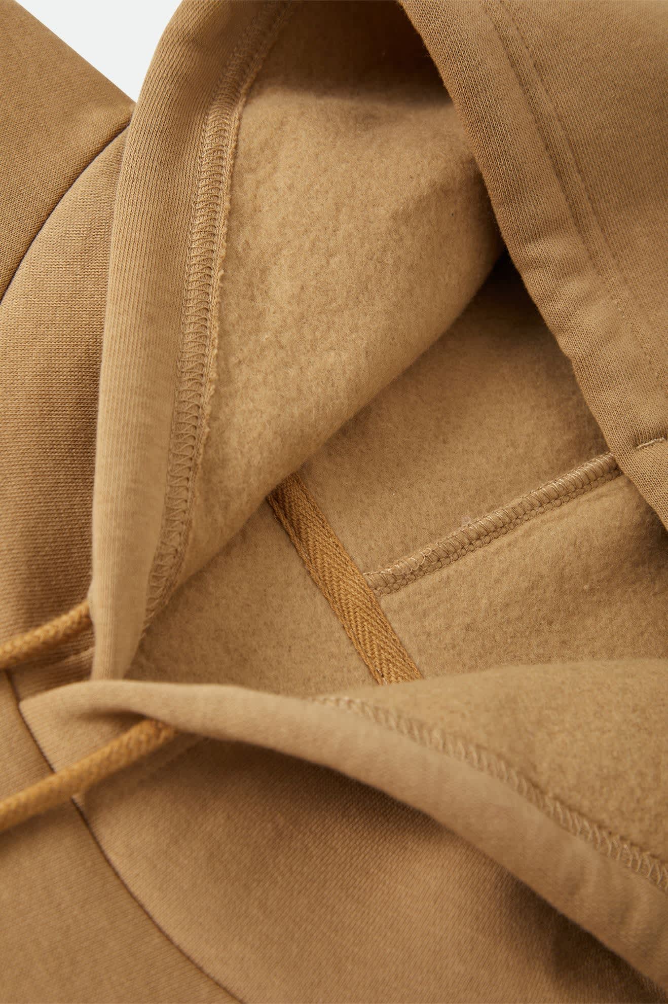 brixton-trademark-hood-hoodie-british-khaki-baumwollfleece image 2