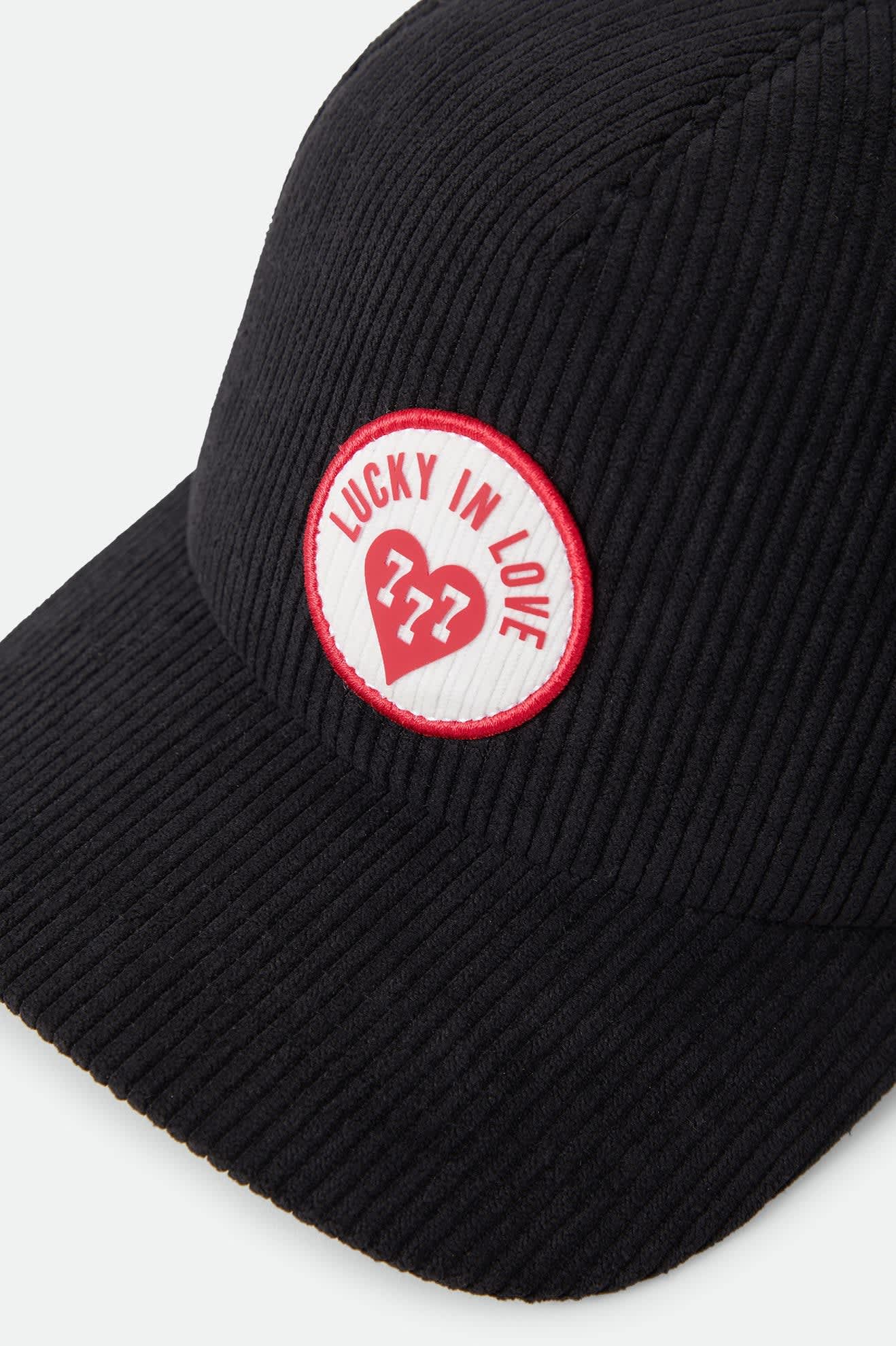 brixton-lucky-in-love-trucker-cap-schwarz-cord image 3