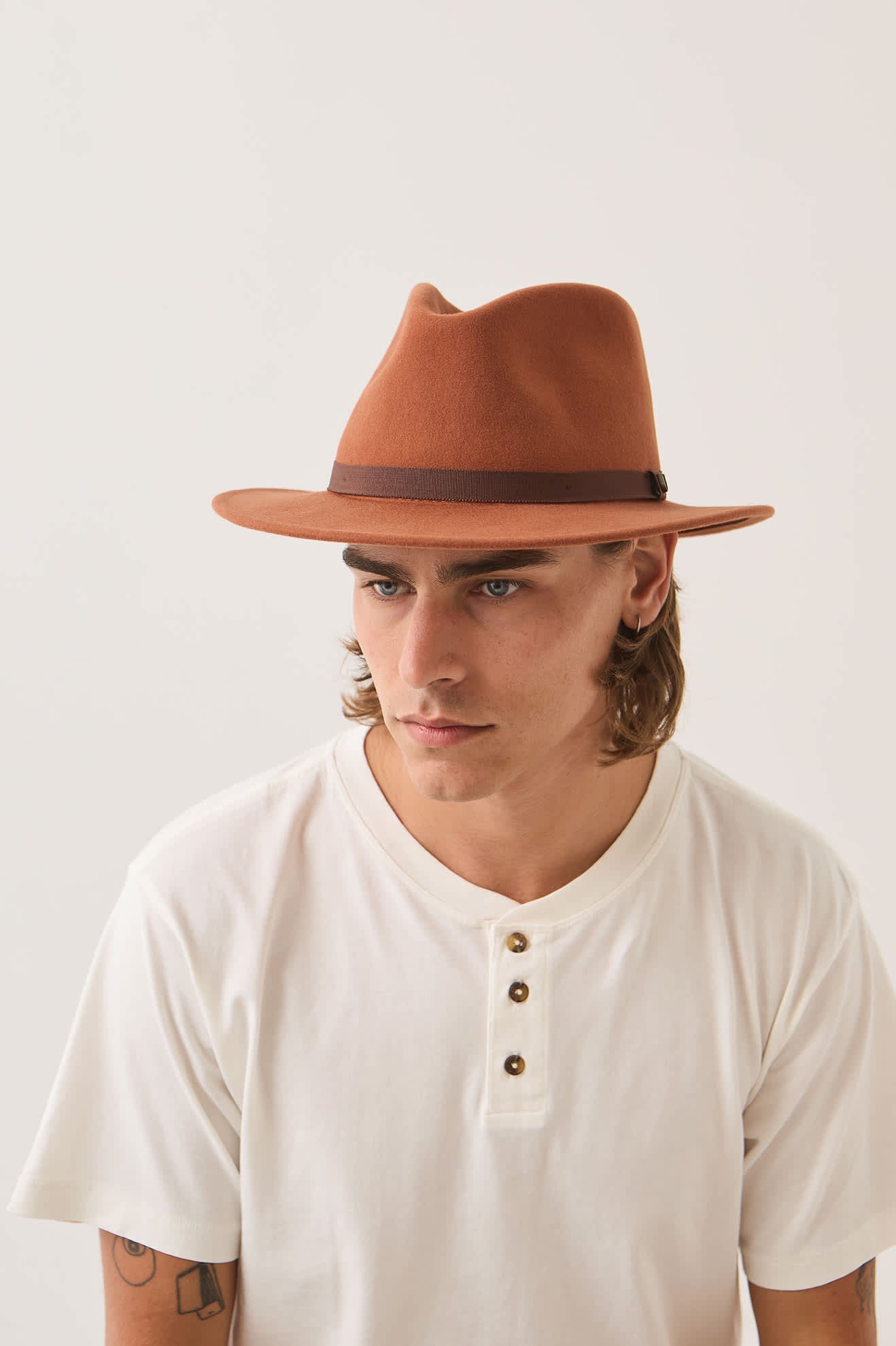 brixton-messer-fedora-caramel-walnut-wollfilzhut image 5