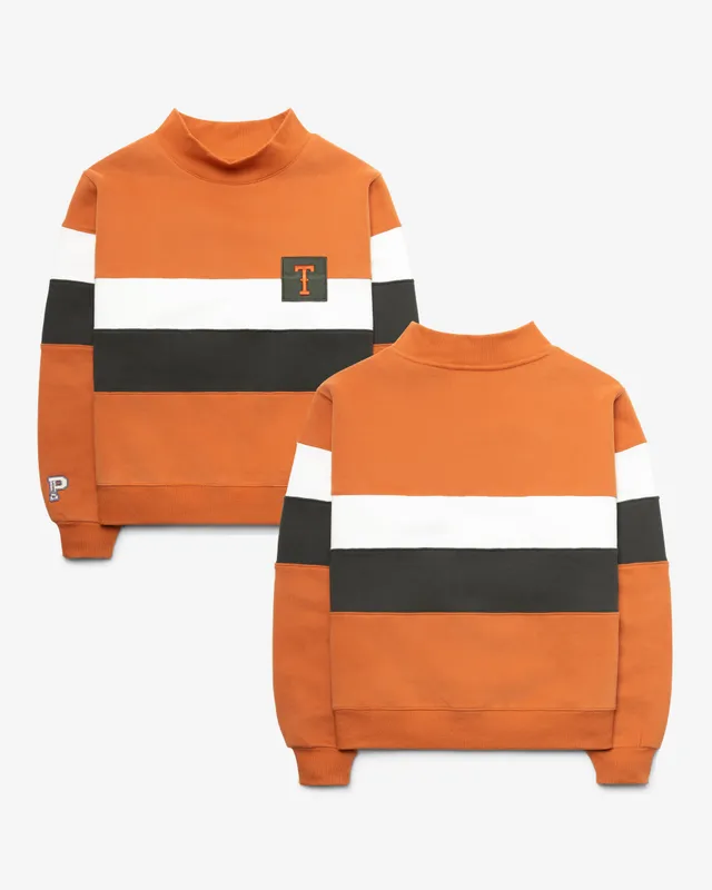47-brand-headline-crew-texas-mockneck-sweatshirt-orange image 1