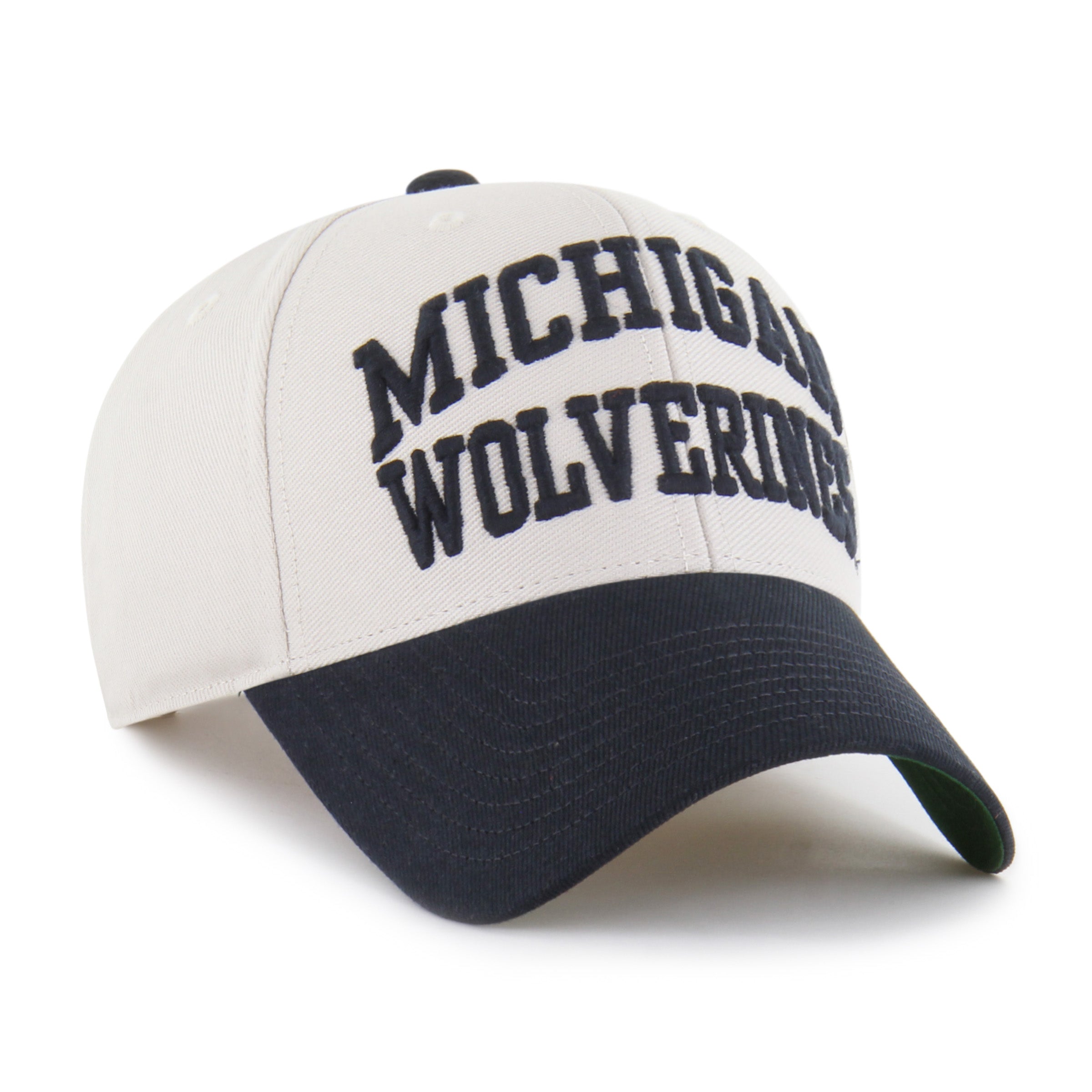 47-brand-mvp-michigan-wolverines-cap-bone-broke-line image 4