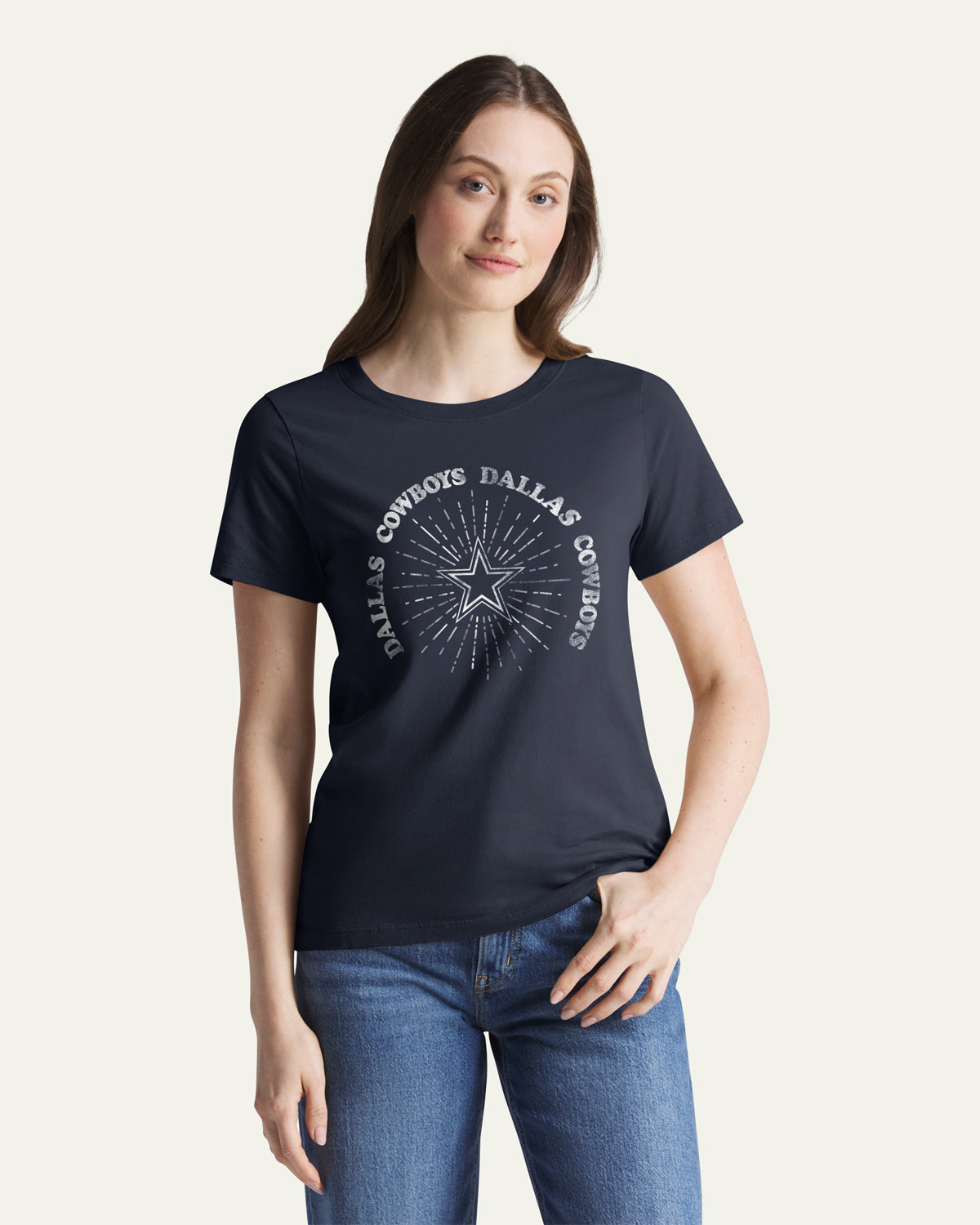 47-everyday-t-shirt-cowboys-damen-navy-baumwolle image 1