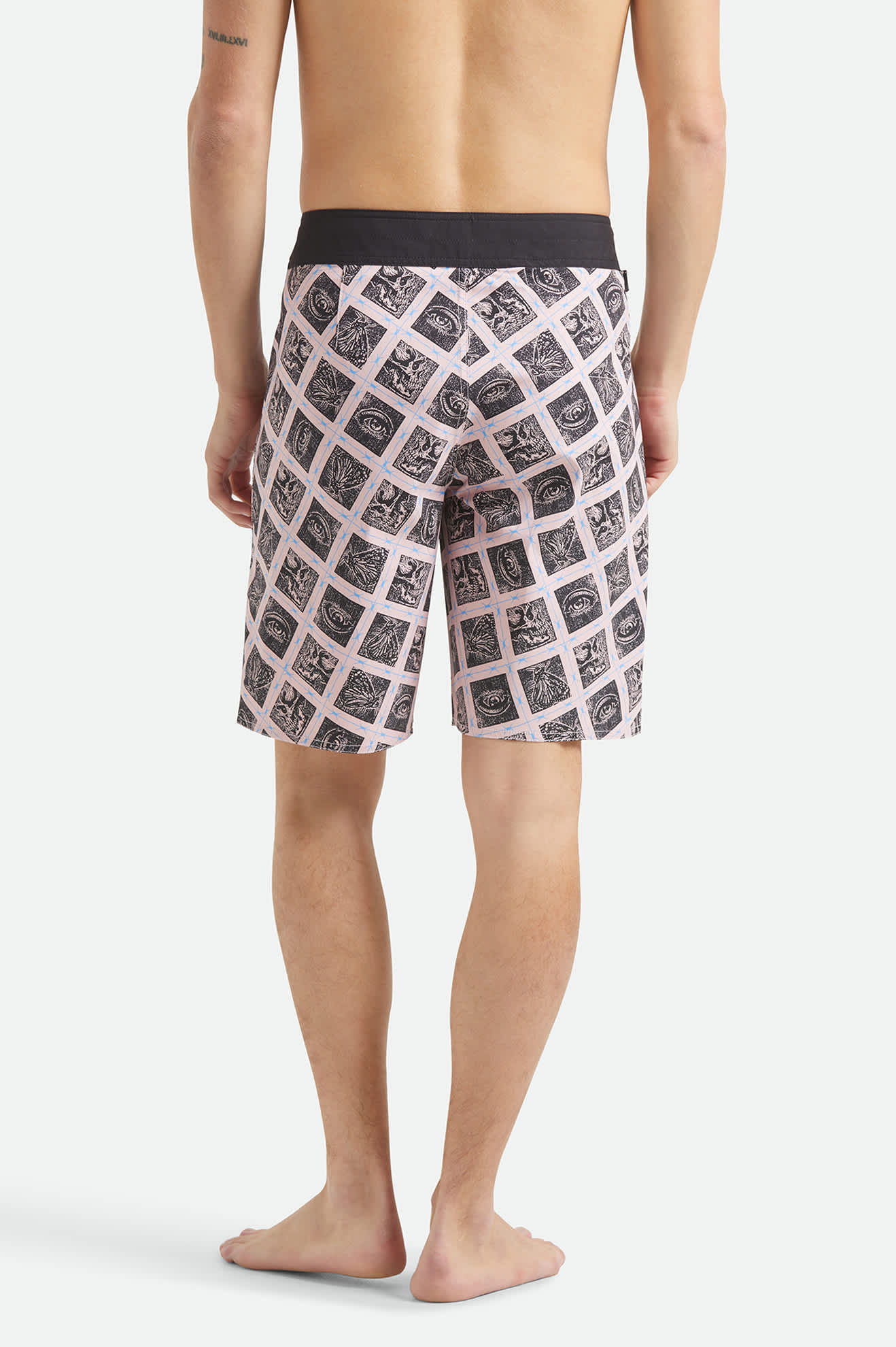 brixton-blitz-boardshort-19-silver-pink-black-herren image 4