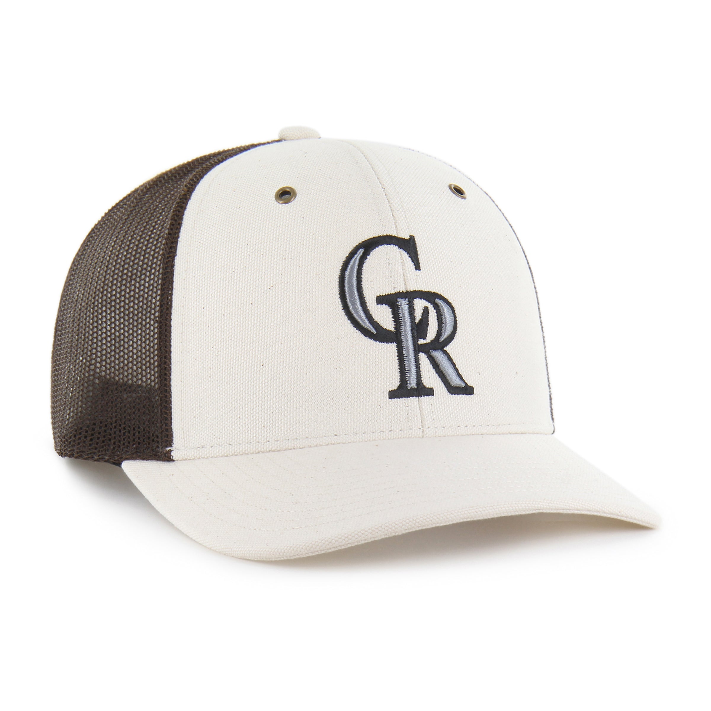47-trucker-colorado-rockies-carhartt-cap-natural image 4