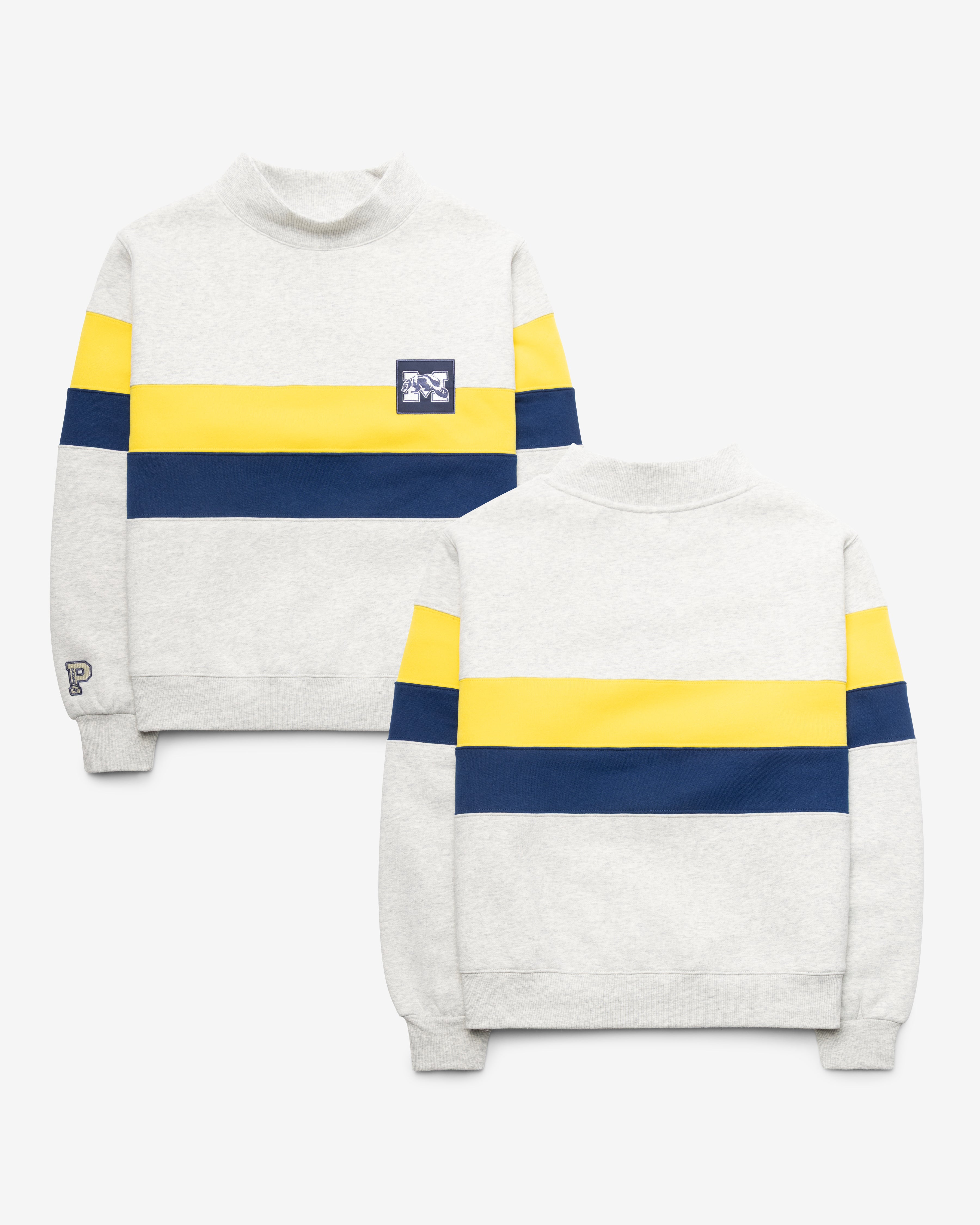 47-headline-crew-michigan-mockneck-sweatshirt-relay-grey image 1