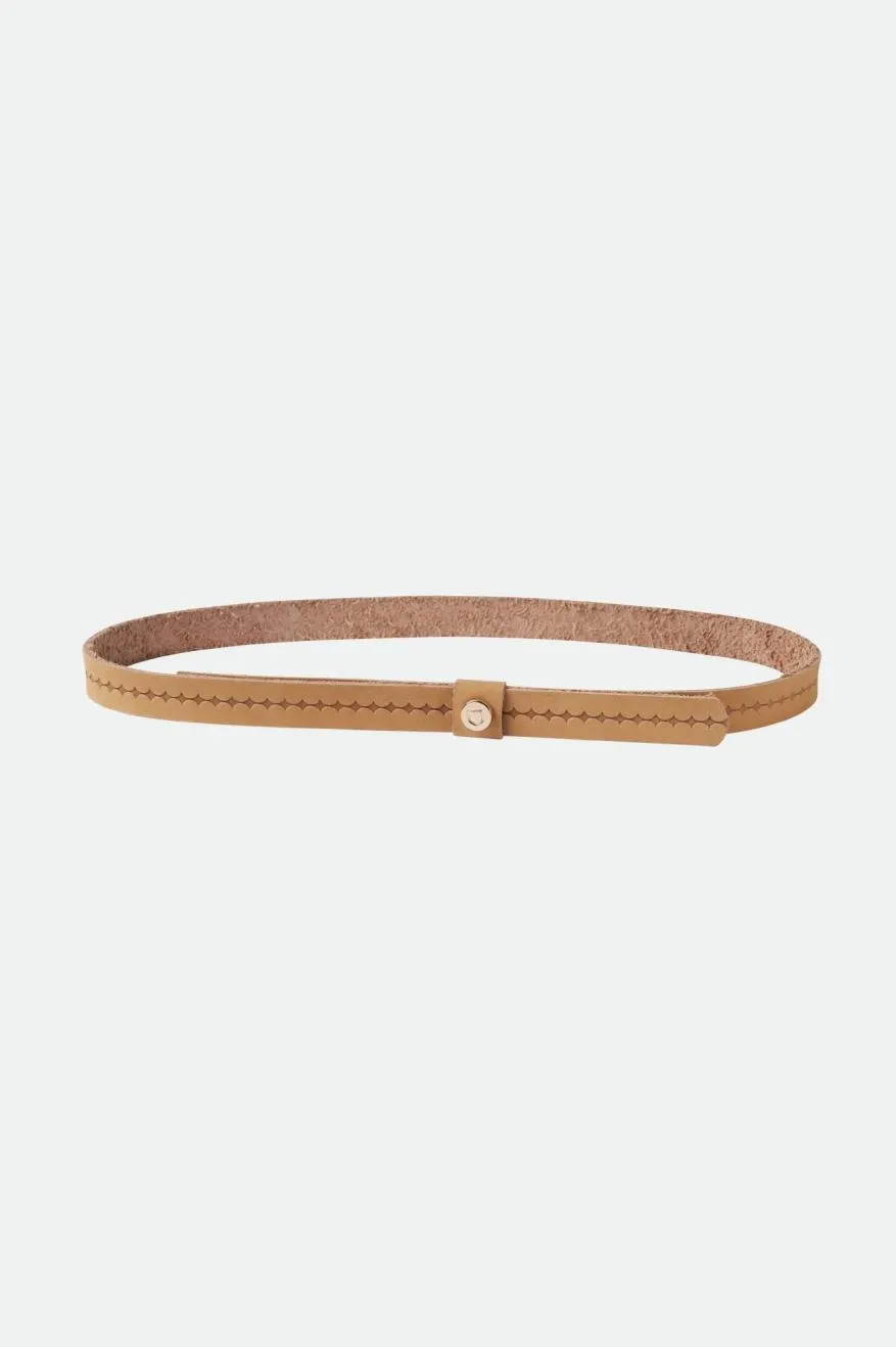 brixton-adjustable-shield-hutband-sand-star-kunstleder image 1