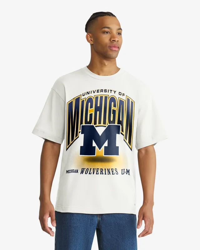 47-brand-michigan-wolverines-team-flex-t-shirt-sandstone image 1