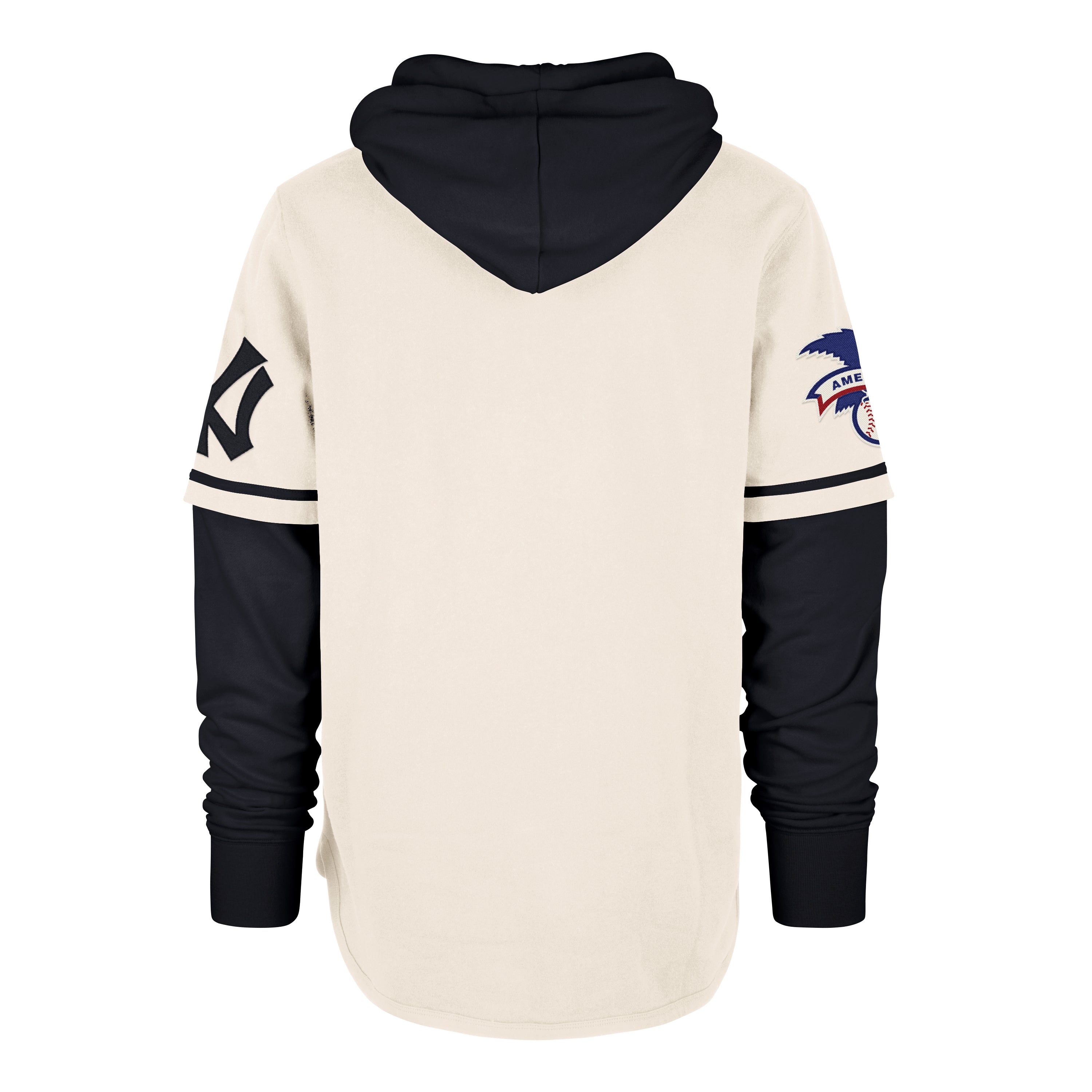 47-brand-shortstop-yankees-pullover-creme-hoodie image 2