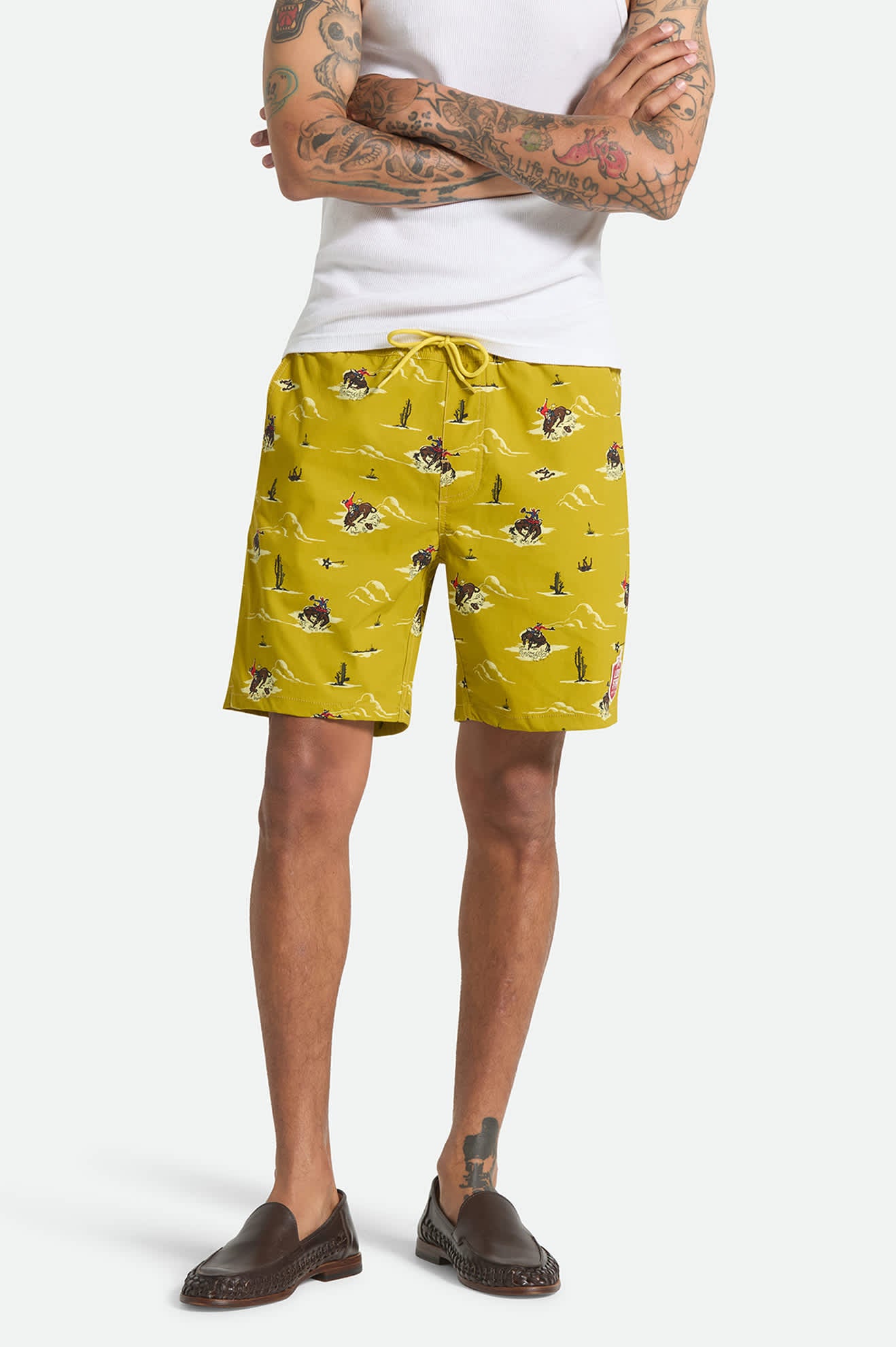brixton-everyday-hybrid-short-7-texas-gold-boardshort image 2