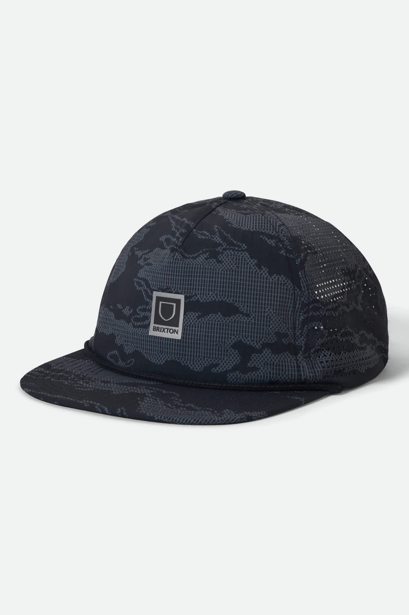 brixton-journey-performance-snapback-black-tiger-camo image 1