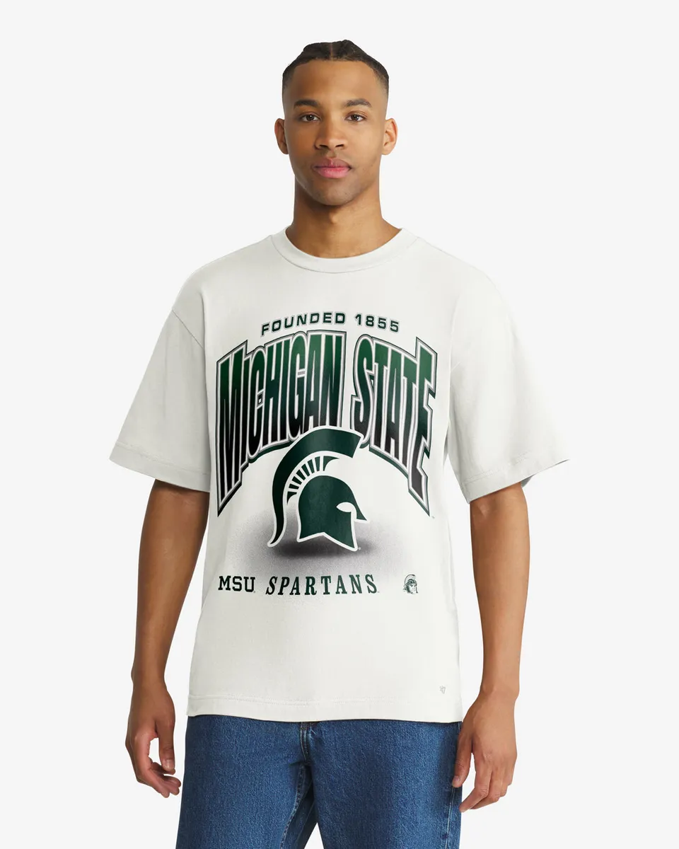 47-brand-47-foundation-tee-michigan-state-t-shirt-sandstone-herren image 1