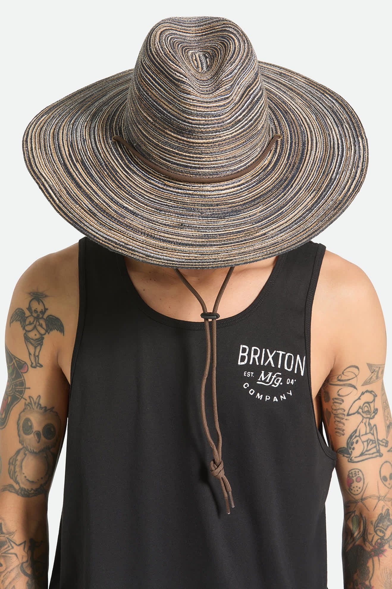 brixton-mitch-packable-strohhut-braun-papierstroh image 5