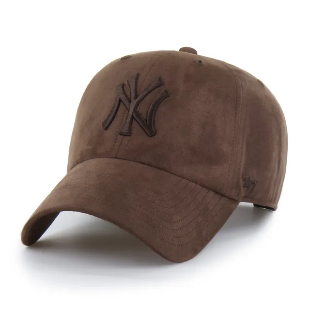 47-brand-yankees-clean-up-cap-braun-suede-verstellbar image 1
