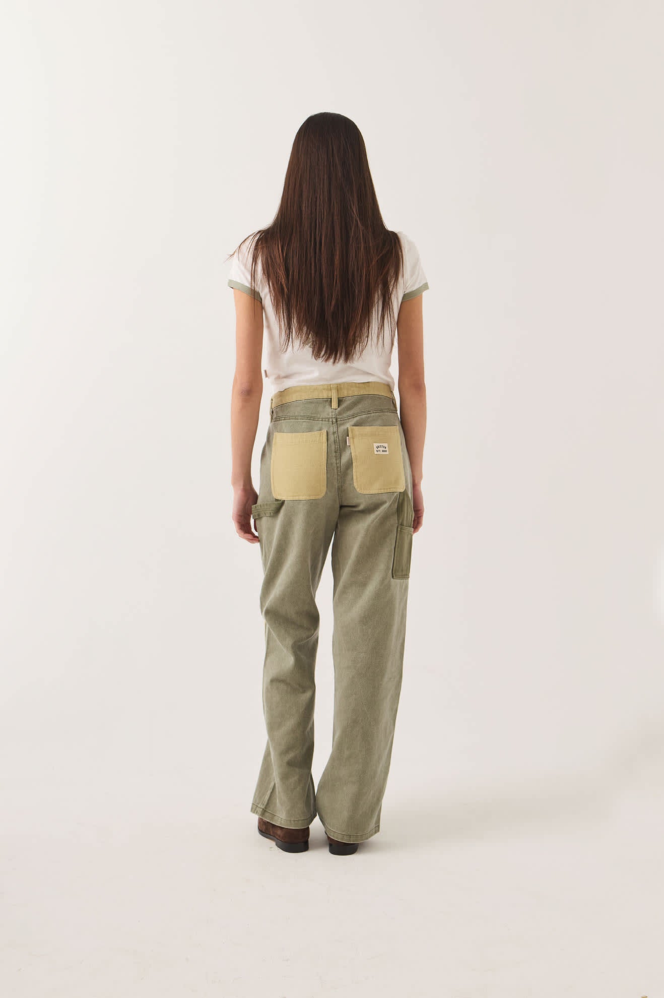 brixton-essex-patchwork-painter-pant-vintage-olive-damen image 4