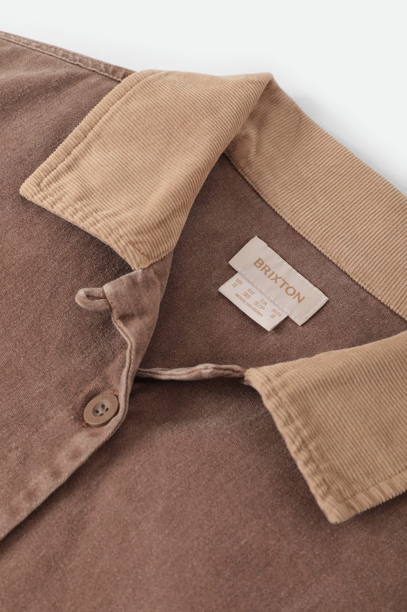 brixton-utopia-overshirt-flanellhemd-pinecone-brown-sand image 3