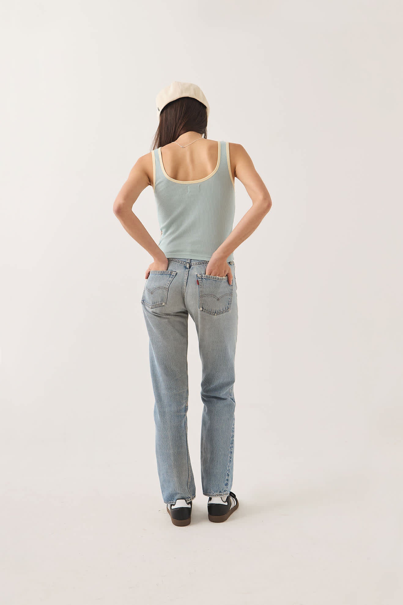 brixton-ringer-organic-a-tank-top-sea-grass image 5
