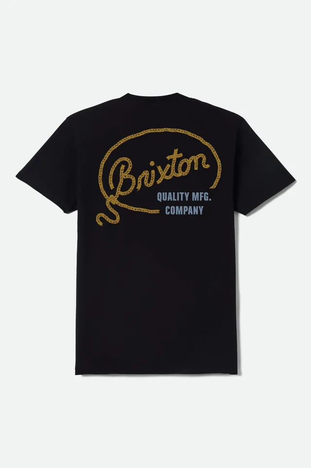 brixton-gallatin-t-shirt-black-western-print-baumwolle image 1