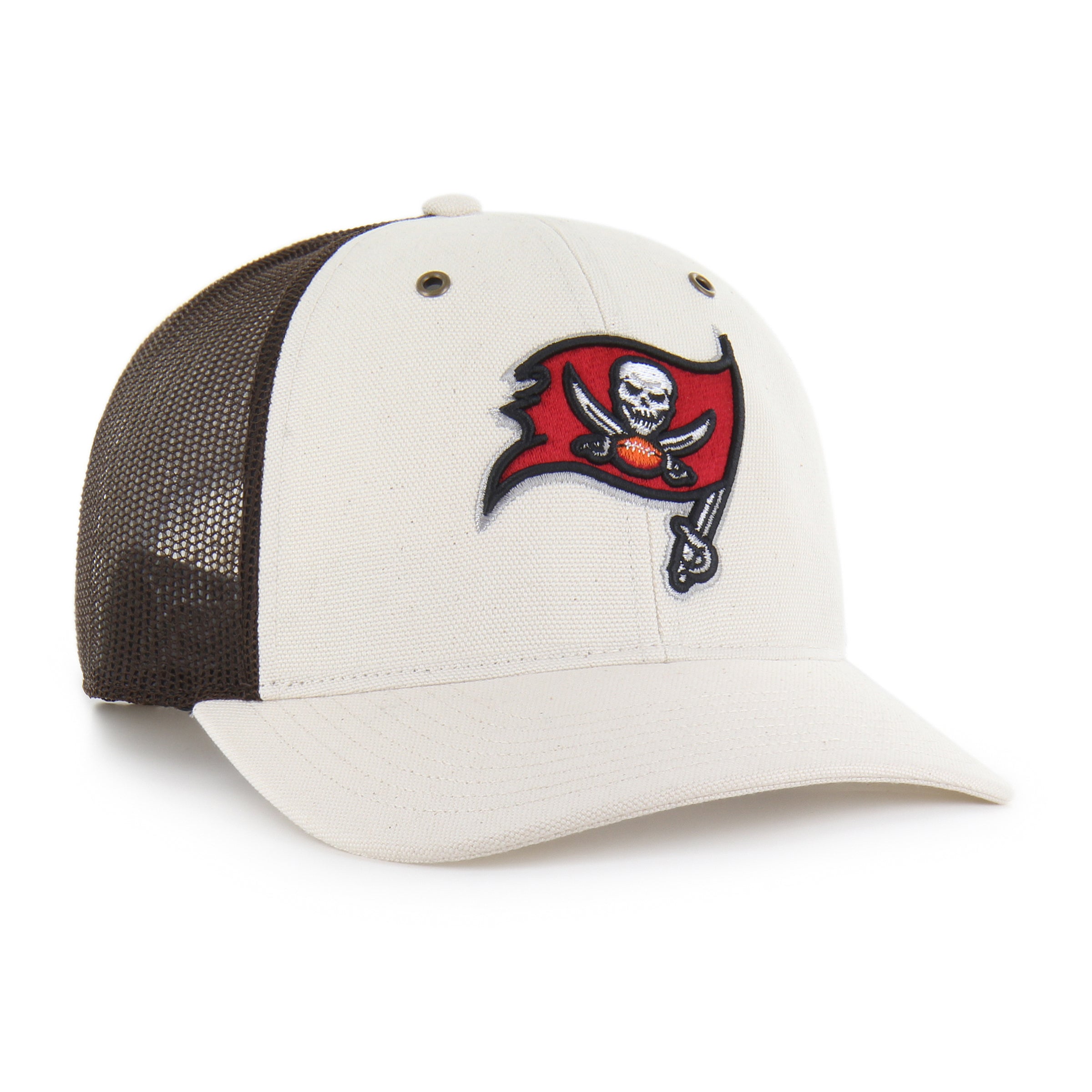 47-tampa-bay-buccaneers-carhartt-undyed-trucker-cap-natural image 4