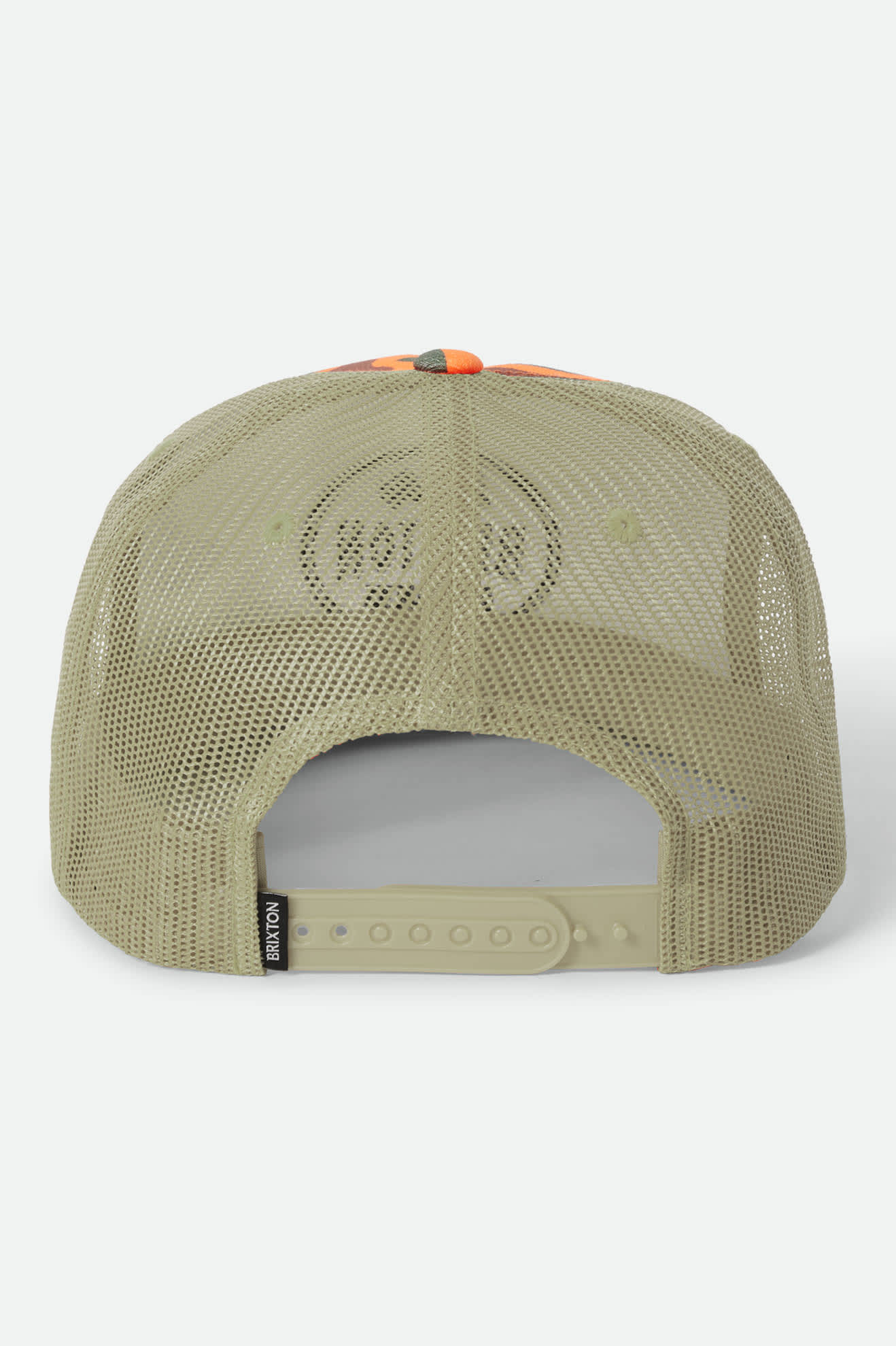 brixton-henry-trucker-cap-orange-duck-camo-trucker-m-tze image 2