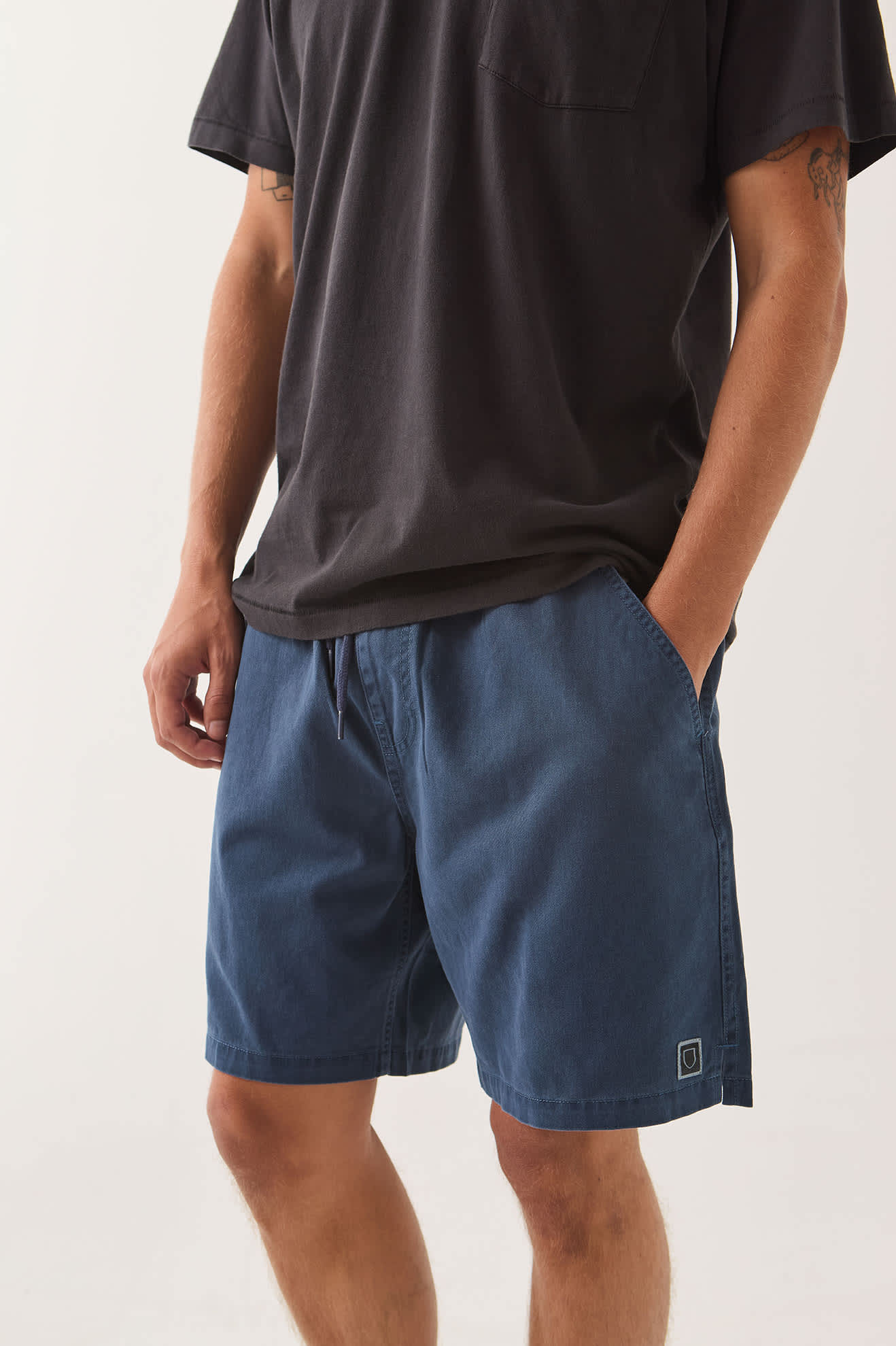 brixton-everyday-vintage-wash-short-shorts-washed-navy image 3