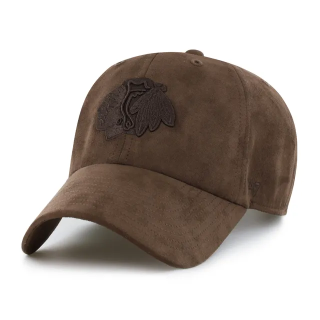 47-brand-clean-up-chicago-blackhawks-ballpark-suede-cap-braun image 1