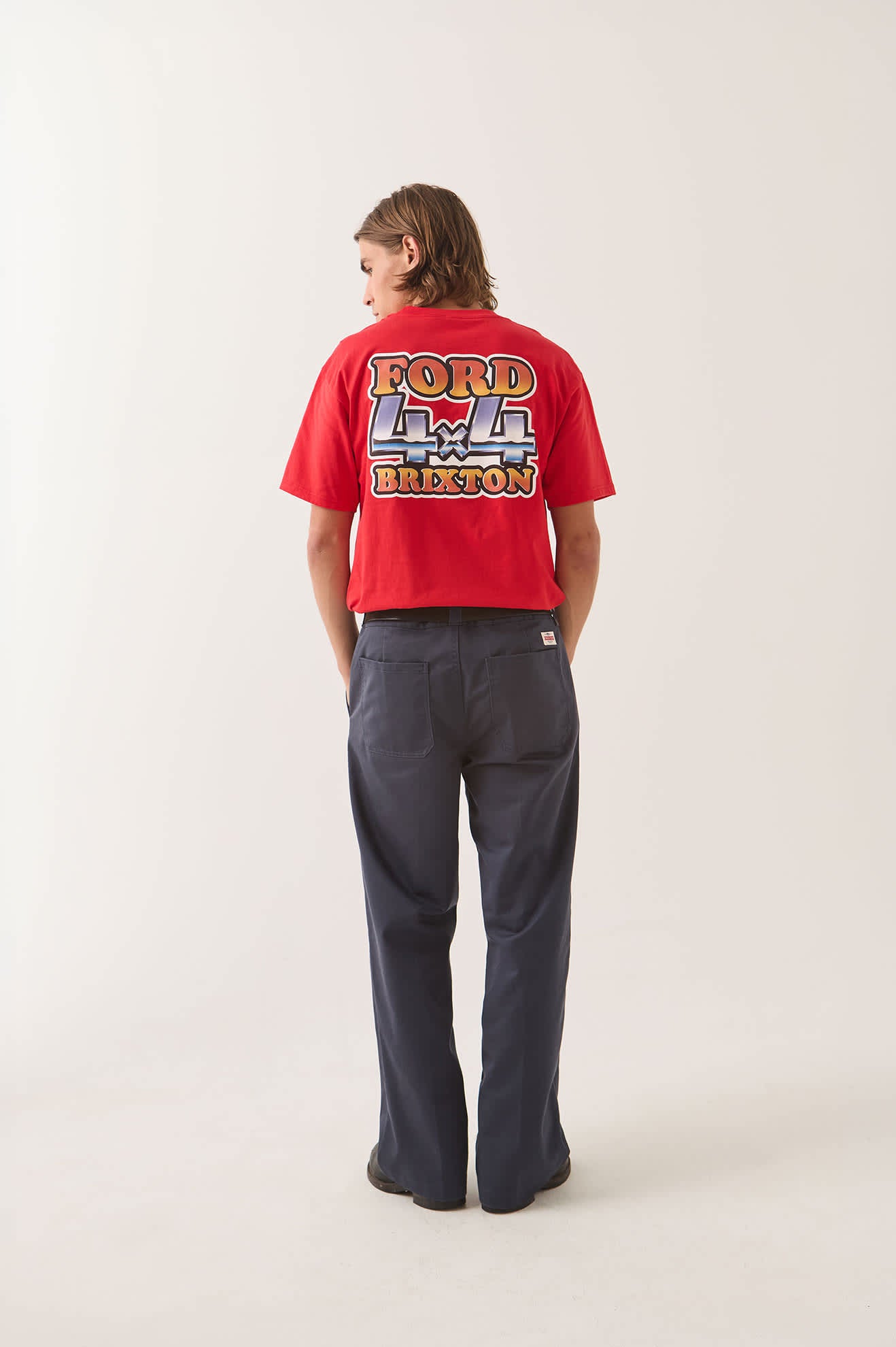 brixton-ford-4x4-chrome-t-shirt-rangoon-red-baumwolle-print image 4