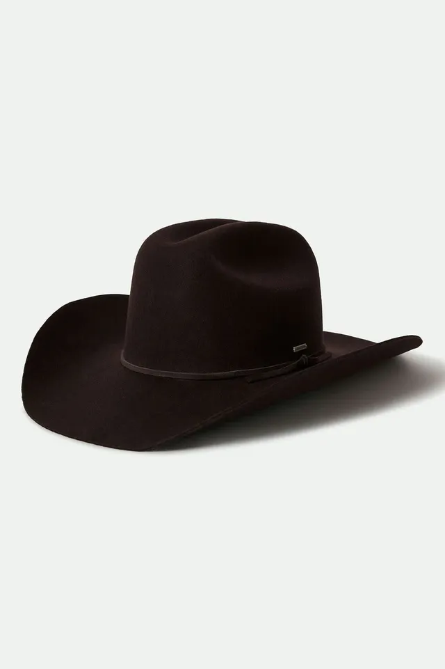 brixton-laredo-cowboyhut-dark-brown-wollfilz image 1