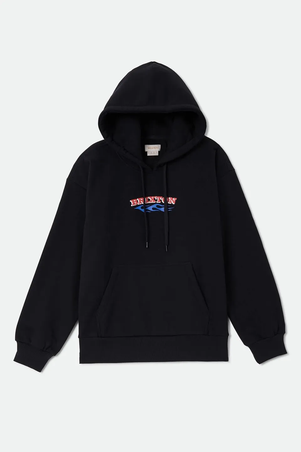 brixton-clifton-hood-hoodie-herren-schwarz-fleece-280gsm image 1