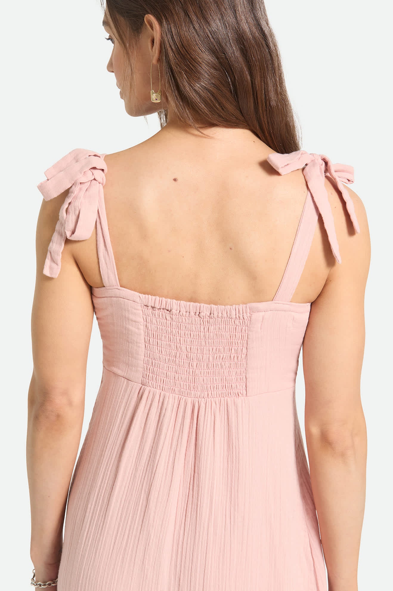 brixton-tie-dress-silver-pink-baumwollkleid image 4