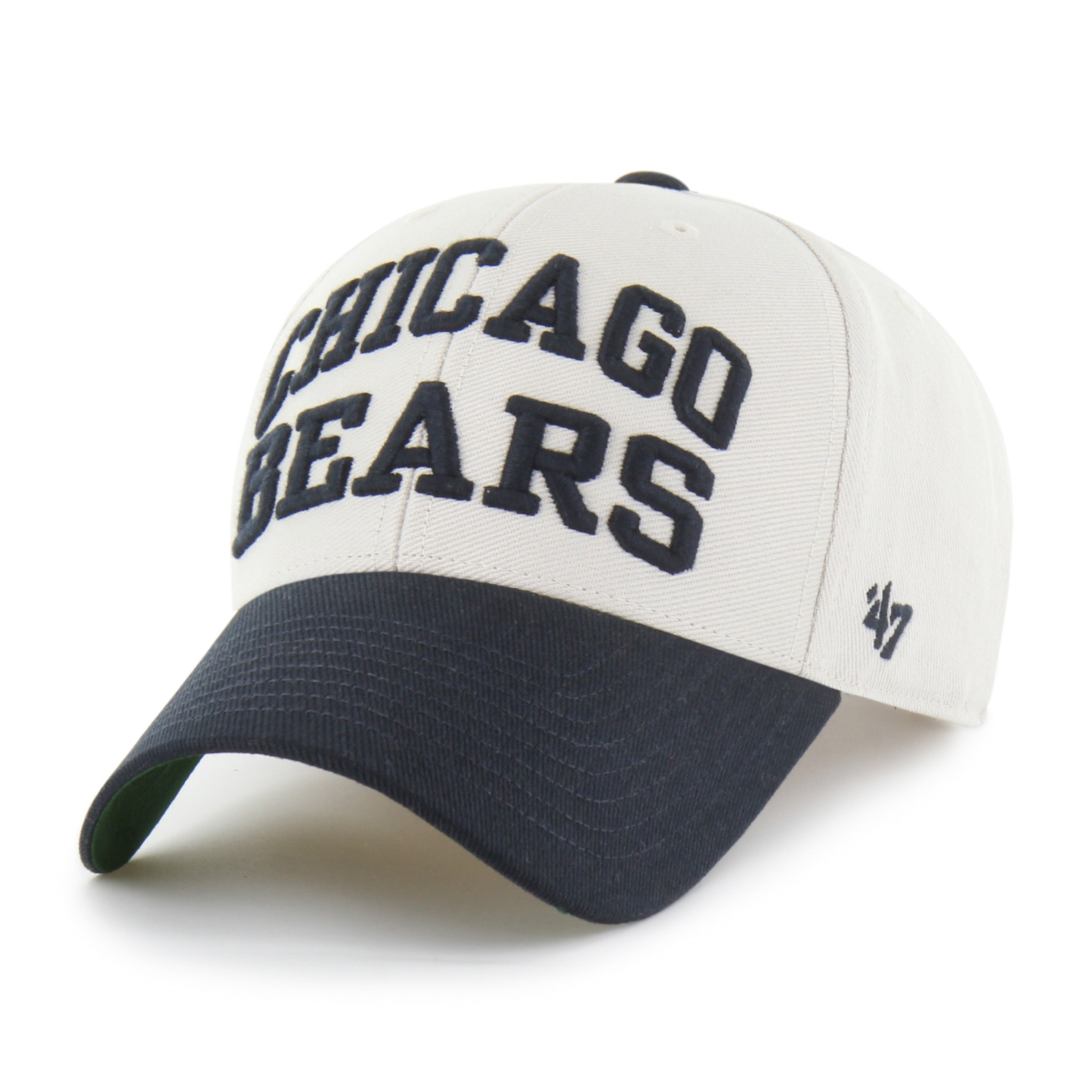 47-brand-mvp-chicago-bears-broke-line-loop-cap-bone image 1