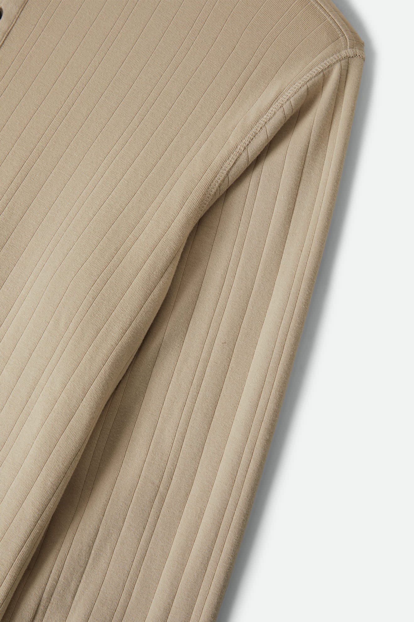 brixton-vintage-ribbed-henley-langarm-beige-baumwolle image 5