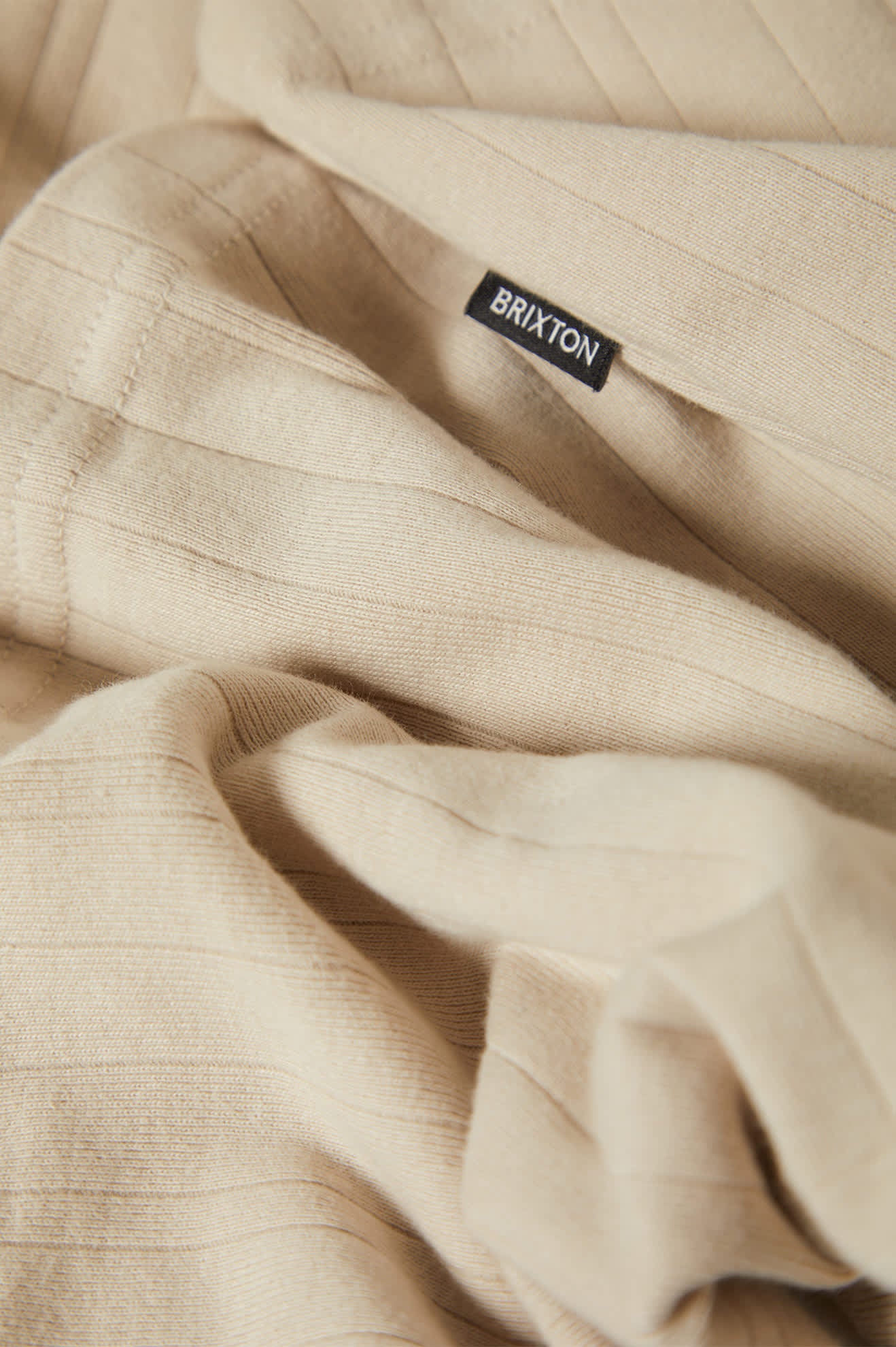 brixton-vintage-ribbed-henley-langarm-beige-baumwolle image 4