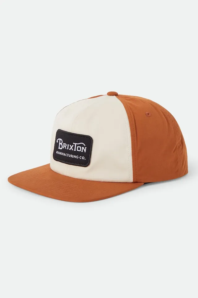 brixton-grade-snapback-cap-whitecap-caramel-baumwolle image 1