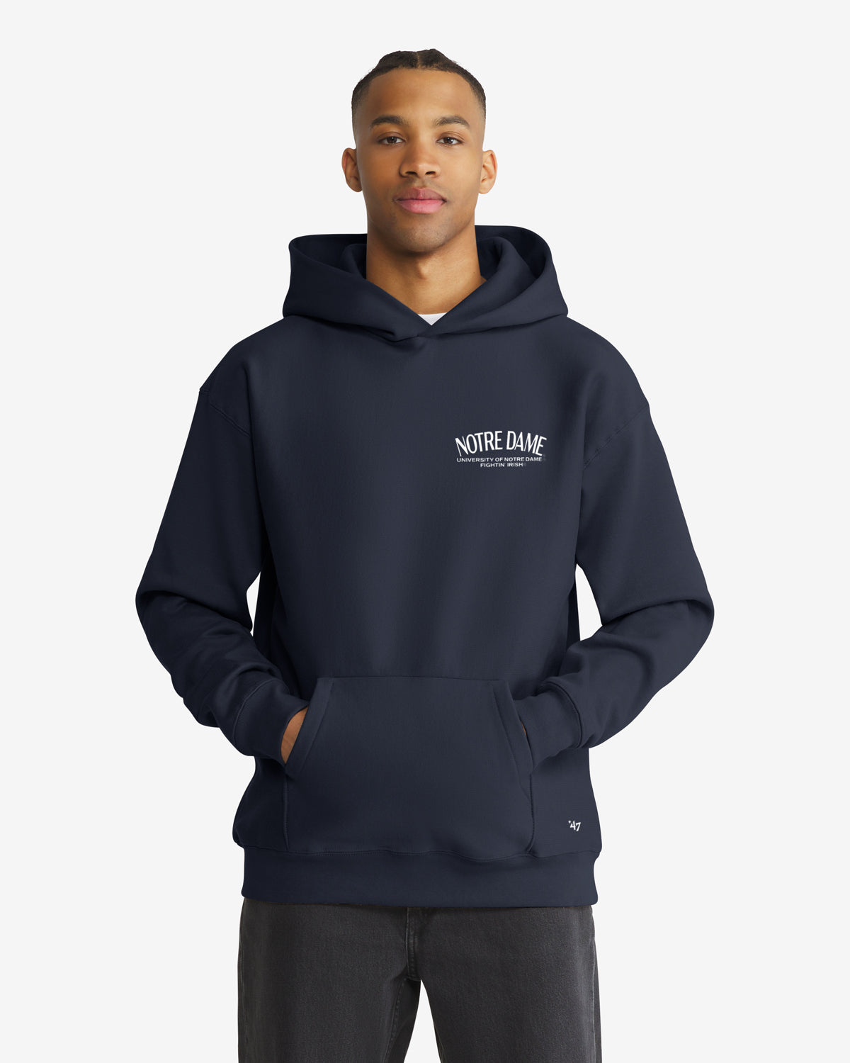 47-brand-constantine-notre-dame-hoodie-navy-herren-fleece image 2