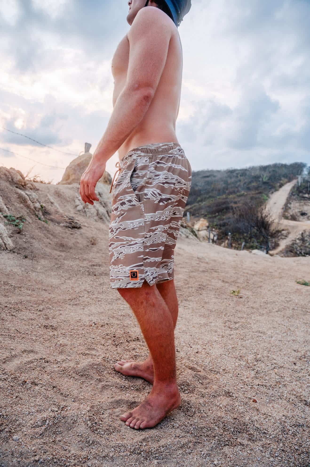 brixton-journey-active-short-shorts-desert-tiger-camo image 6