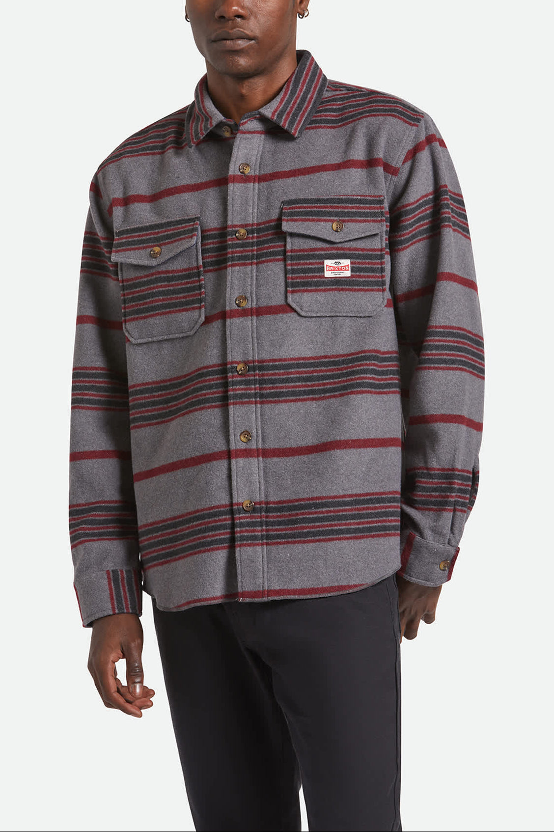 brixton-altered-threads-overshirt-multi-blanket-stripe image 2